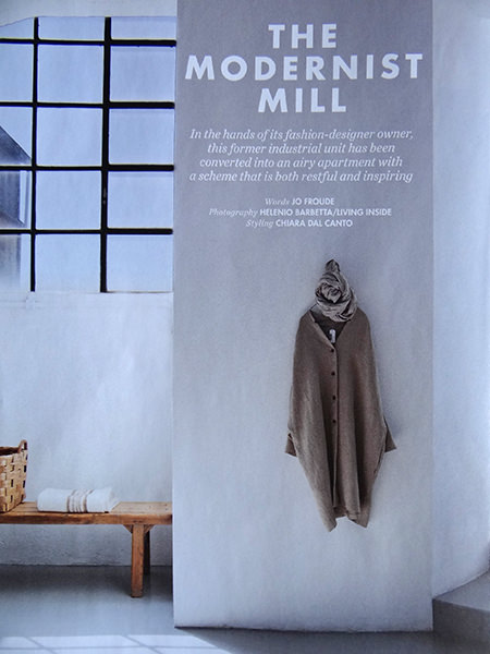'Modernist Mill' article title page from Elle Decoration 'Modernist Mill' article title page from Elle Decoration