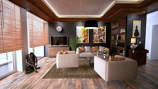 Modern decorated sitting room