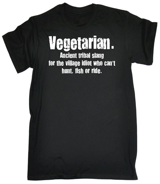 Vegetarian tribal slang T-shirt