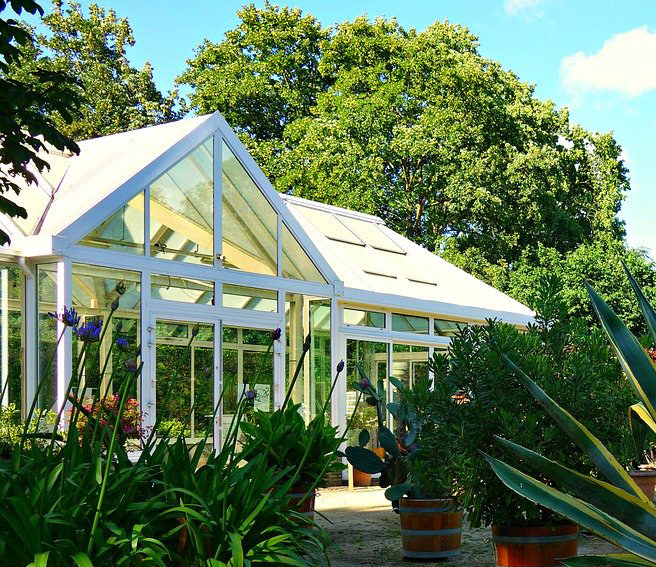 Conservatory viewed from a garden Conservatory viewed from a garden