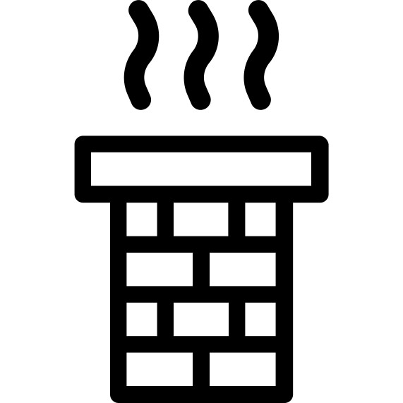 Illustration of a house chimney