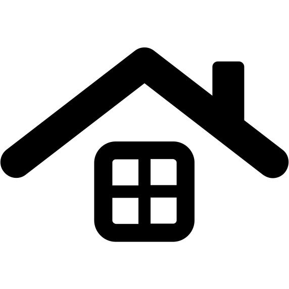 Illustration of a house roof and window