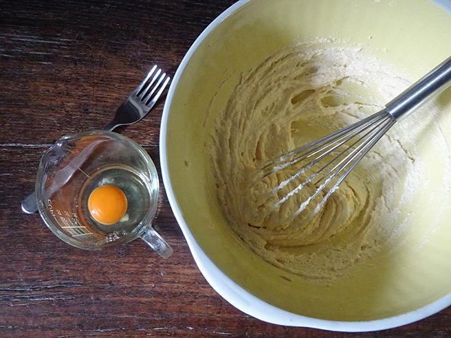 Creamed butter & sugar and egg | H is for Home
