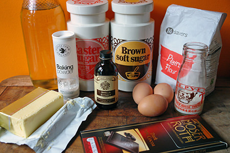 Brownie butter cake ingredients