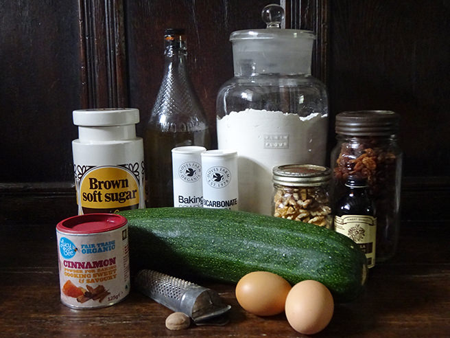 courgette loaf cake ingredients