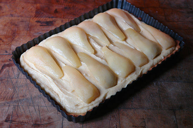 French pear tart before being put in the oven | H is for Home