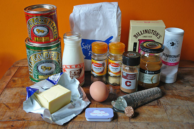 Ginger loaf ingredients