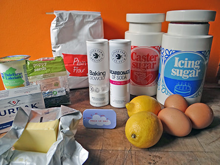 lemon & poppy seed loaf ingredients | H is for Home