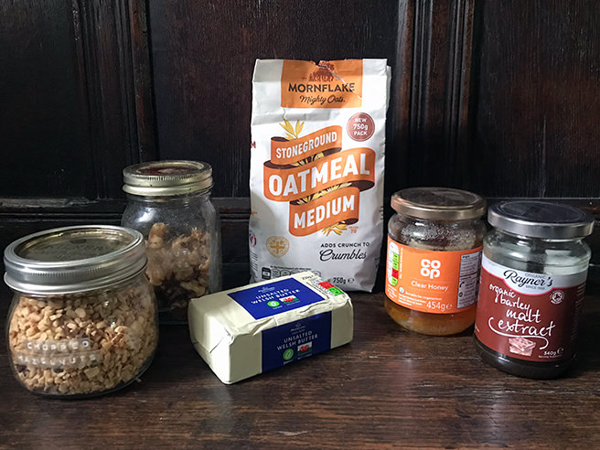 Malted flapjacks ingredients