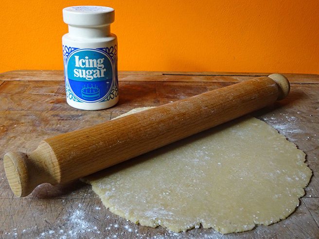 Rolling out home-made marzipan | H is for Home