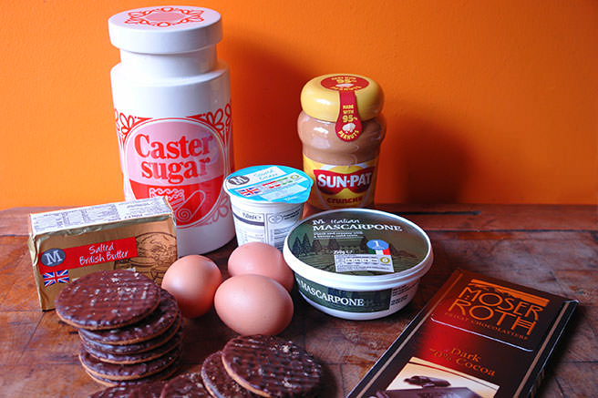 Peanut butter cheesecake ingredients