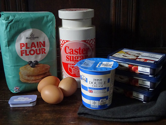 San Sebastian cheesecake ingredients