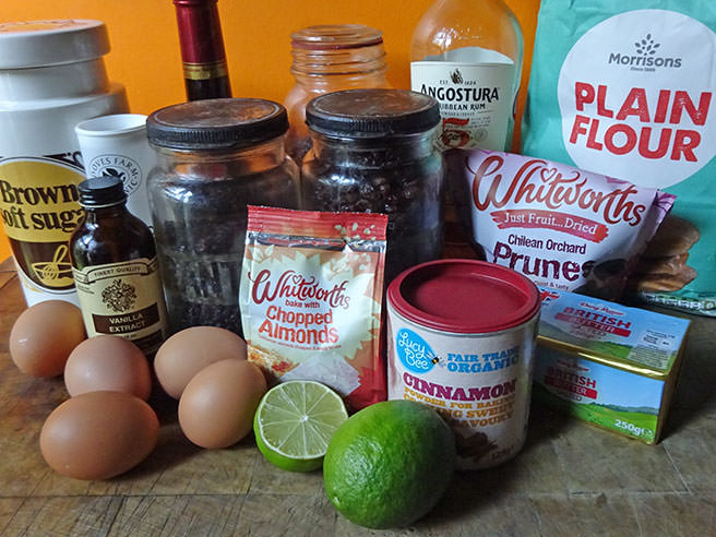 Trinidad black cake ingredients
