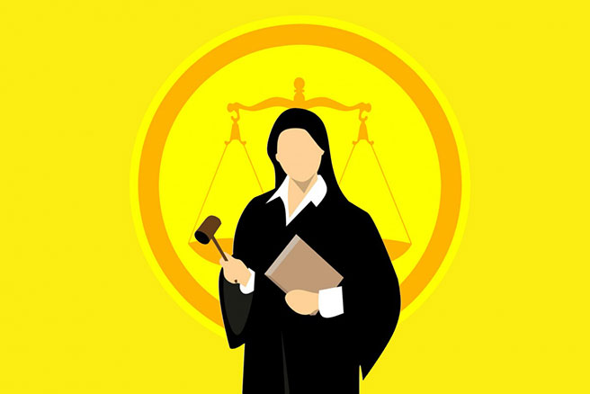 Illustration of a lawyer