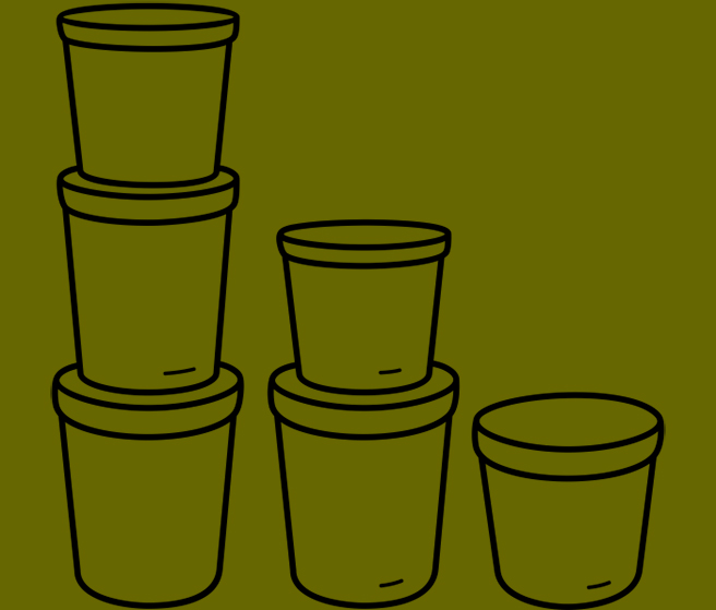 food storage containers icon