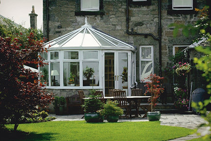 conservatory from the garden