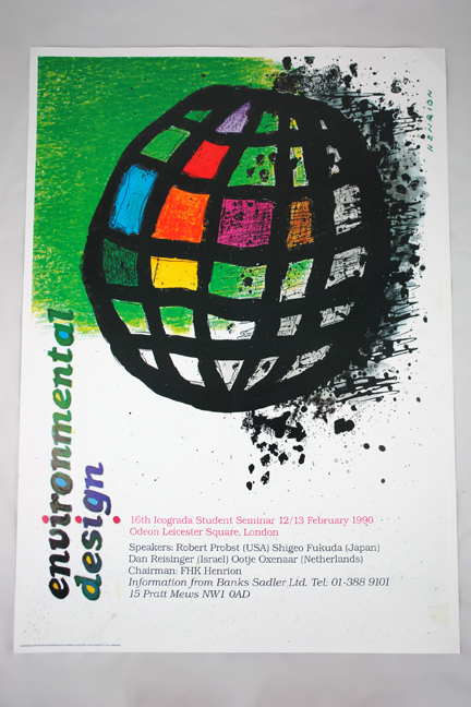 FHK Henrion 'environmental design' poster from a collection bought at auction by H is for Home