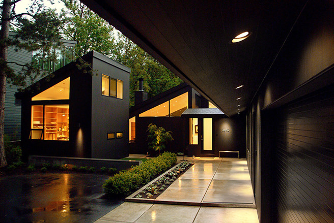 All black exterior
