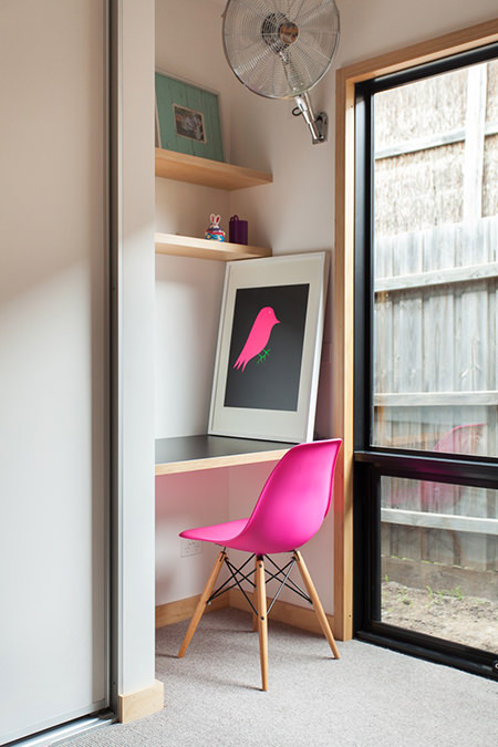 Bubblegum pink desk chair