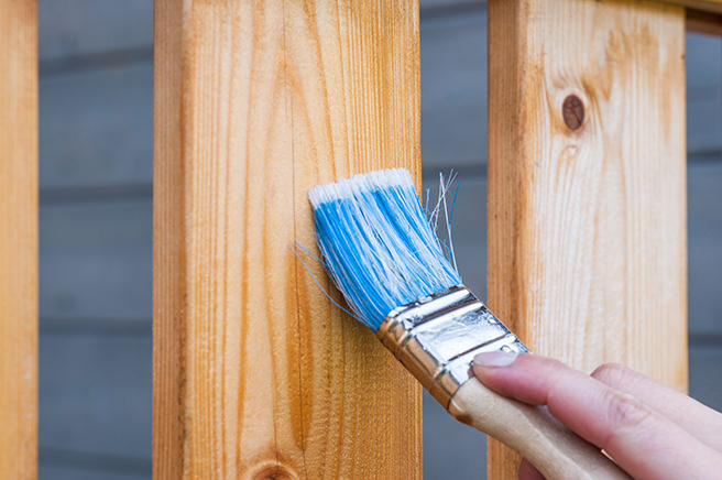 Painting wood
