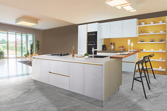 Large kitchen island