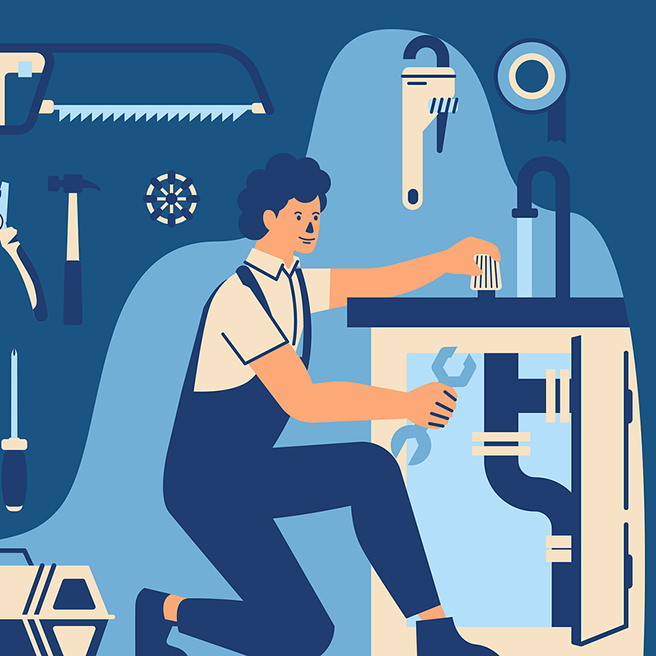Plumber illustration