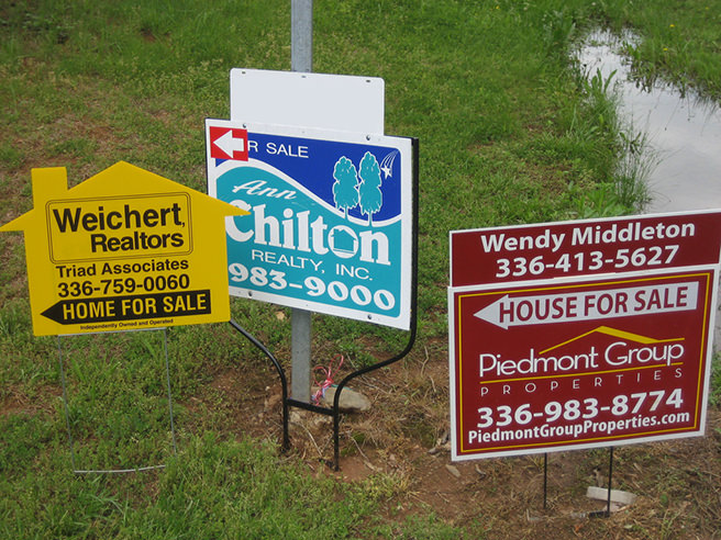 Property for sale signs