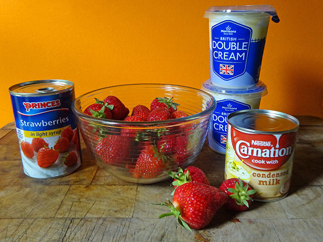 Strawberry ice cream