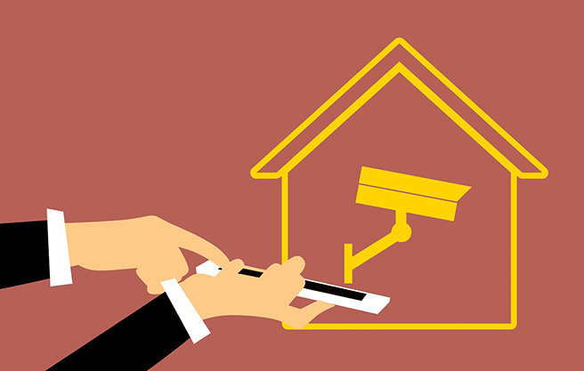 Home security illustration