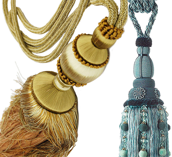 Antique style curtain tie backs from The Victorian Emporium
